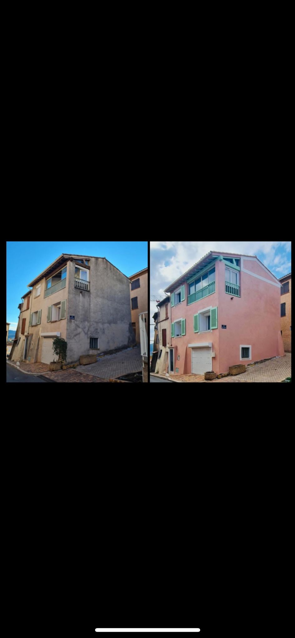 Avant/Après peinture façade extérieure